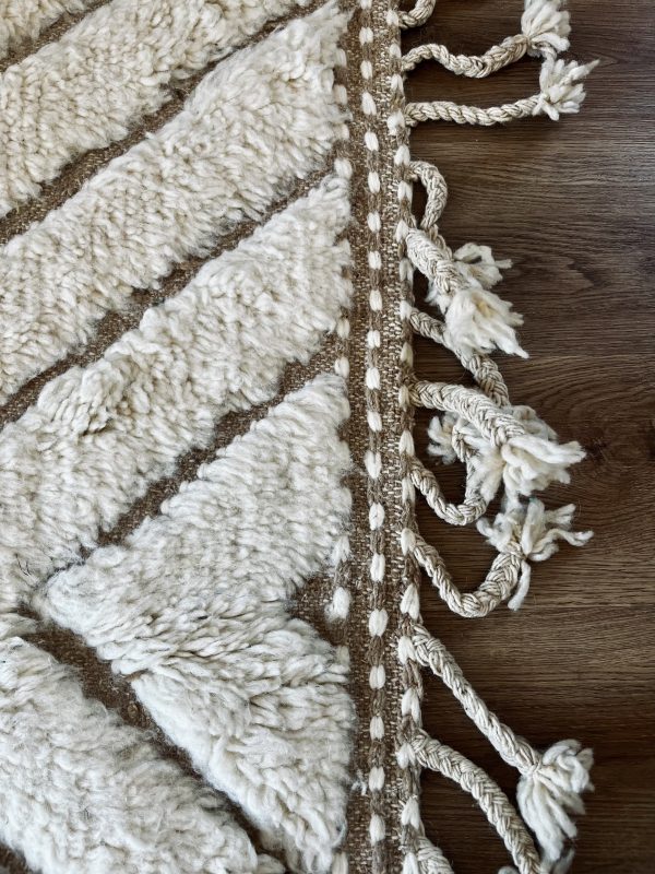 TAPIS BERBÈRE TAUPE & ÉCRU