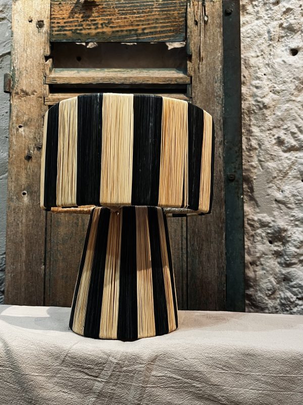 PETITE LAMPE RAPHIA - NOIRE
