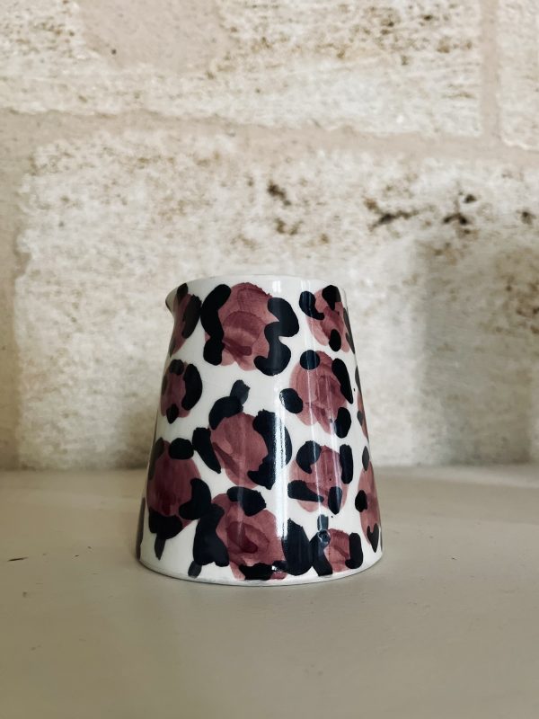 MINI VASE LÉOPARD -  VIEUX ROSE