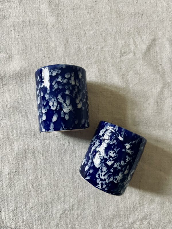GOBELETS - MOUCHETÉS INDIGO