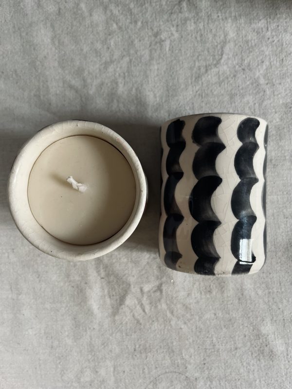 BOUGIE - RAYURES NOIRES
