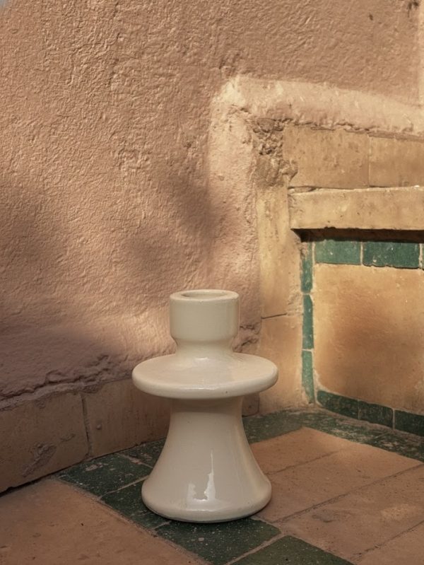 PETIT BOUGEOIR BLANC CASSÉ